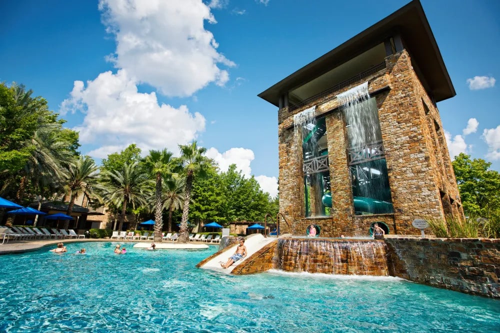 Woodlands Resort Double Helix Waterslides