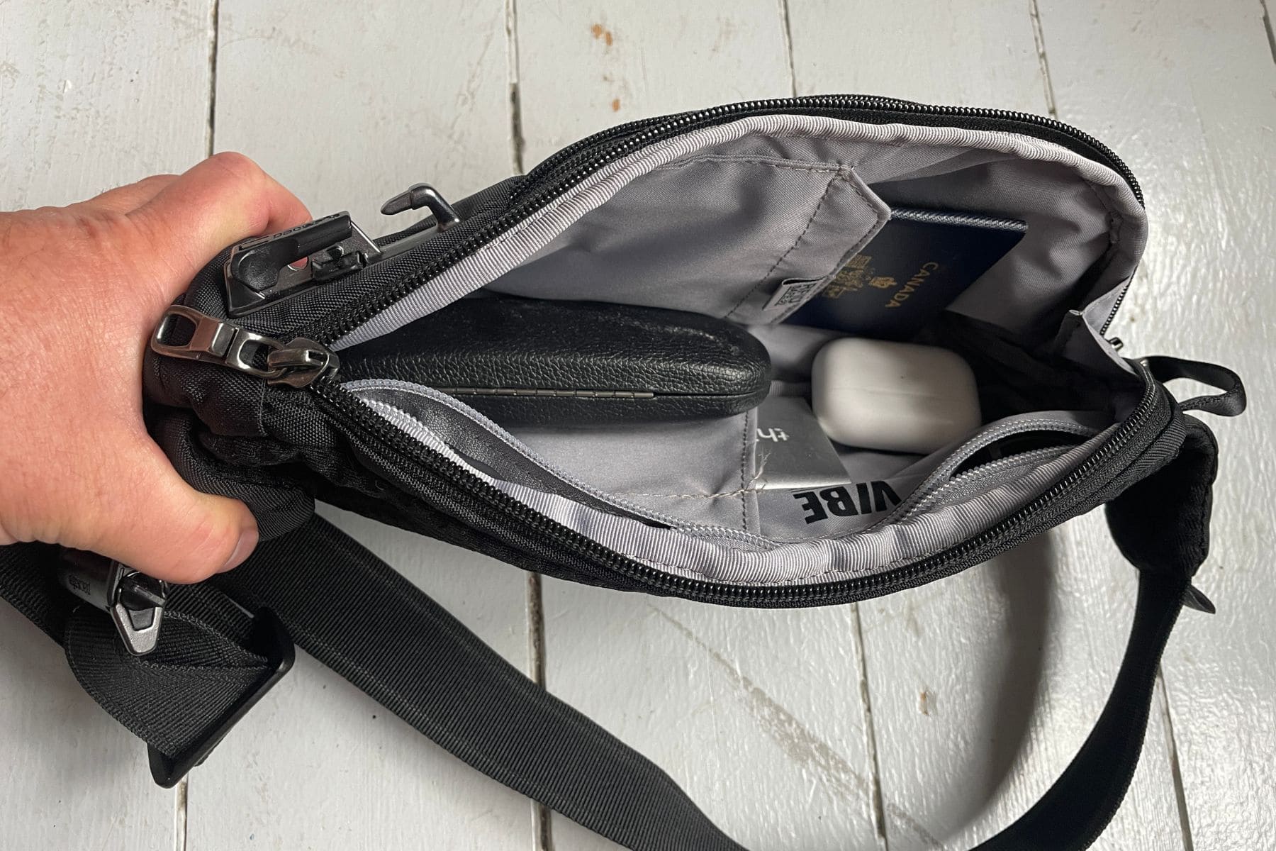 Pacsafe Vibe 150 Crossbody Sling Safe Pocket