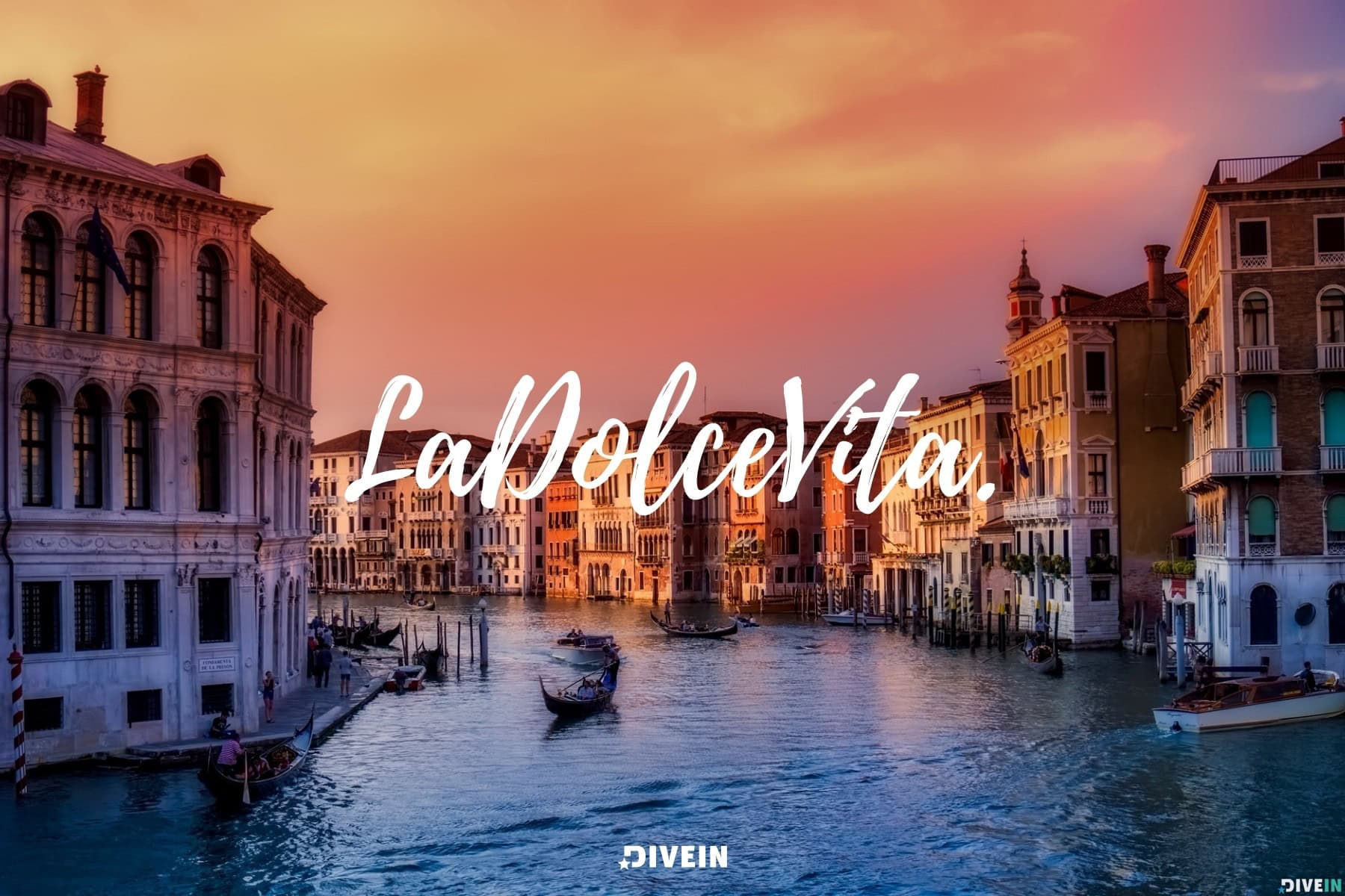 one-word venice instagram captions. ladolcevita.